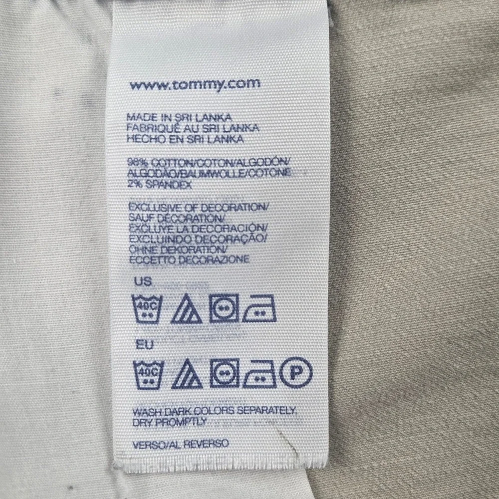 Tommy Hilfiger Chino Shorts Women's Size 12 Tan Beige Cotton Twill Classic